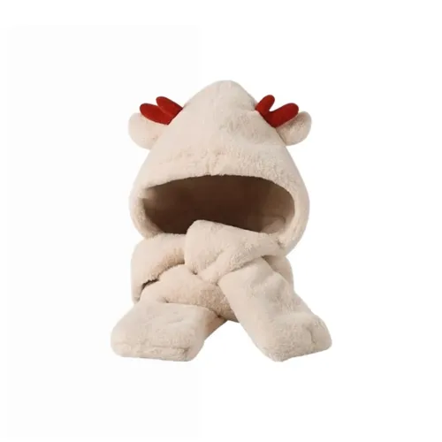 PALBAS Faux Rabbit Fur Hoods & Plush Hats Women's