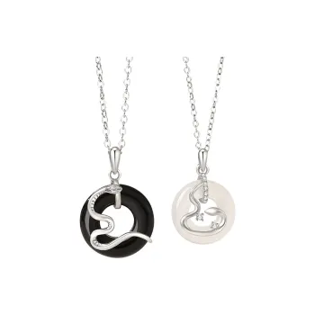 YINGNIXINDONG Chalcedony Necklaces Unisex