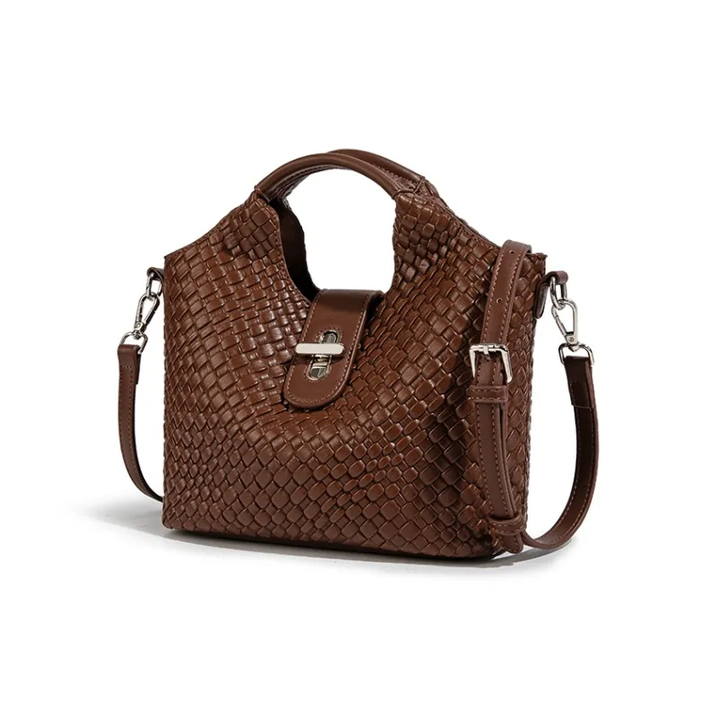 CentarlKatty Polyurethane One Shoulder Handbags Women's Brown-1