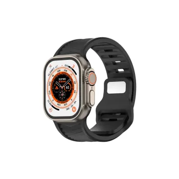 CHRROTA Compatibility Apple Watch Ultra Apple S8 Watch IWatch Sports Square Buckle Twill Silicone Strap Apple Strap