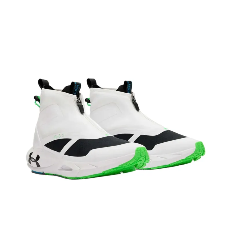 Under Armour Anti Slip Wear Resistant High Top Casual Shoes Unisex White-2
