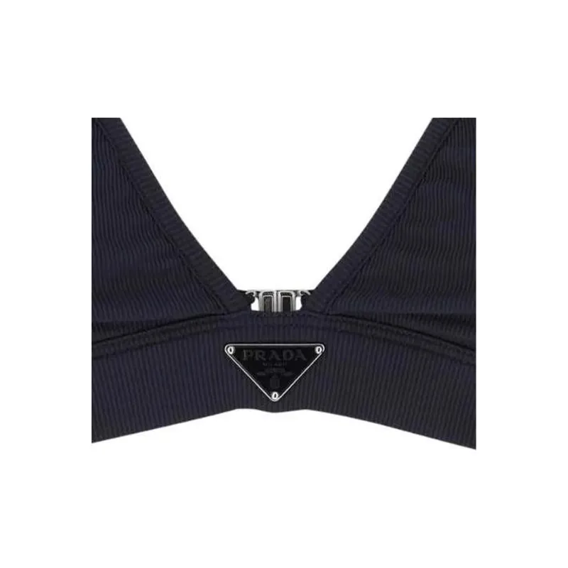 PRADA Ribbed Bralette Bikini Top-3
