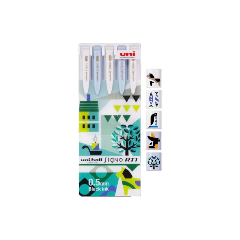 Uni Mitsubishi Unisex Pen UMN185NCK Push Button Pen-0