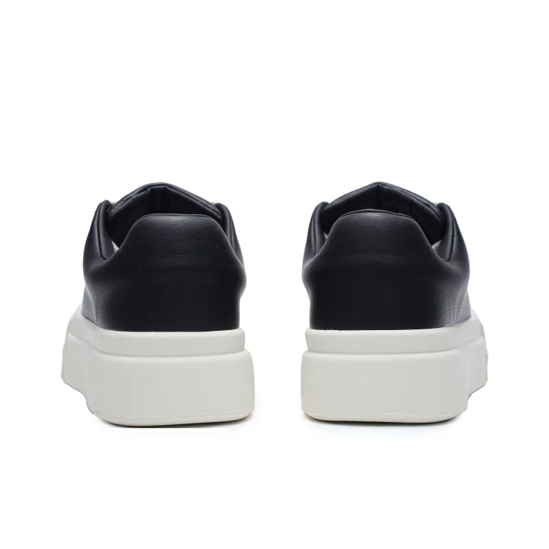 ΛOLUNKΛ Low Top Skateboard Shoes Unisex Black White-4