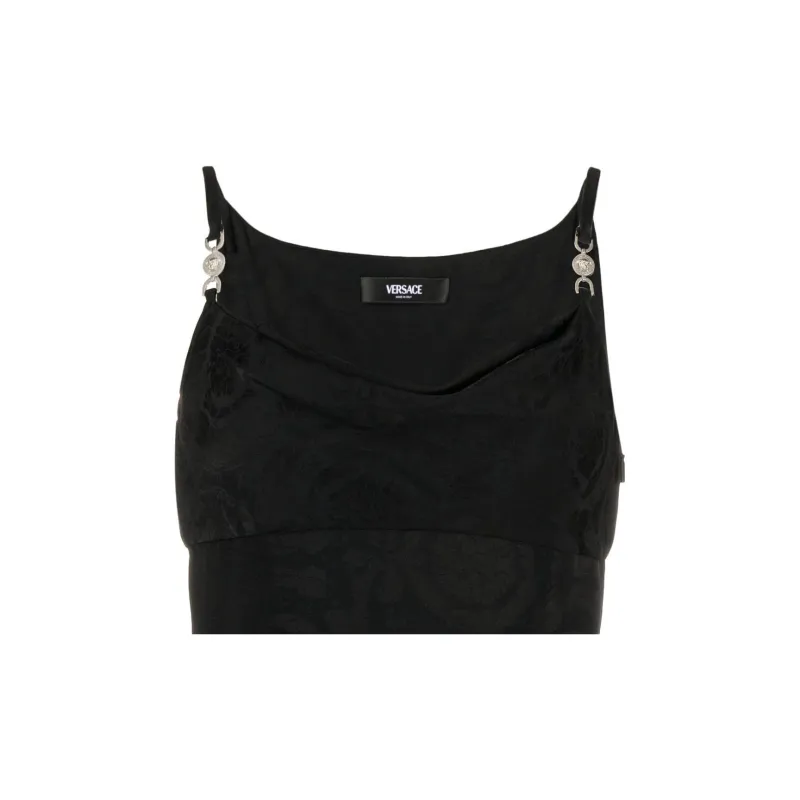 VERSACE Lace-Detailed Sleeveless Mini Dress-1