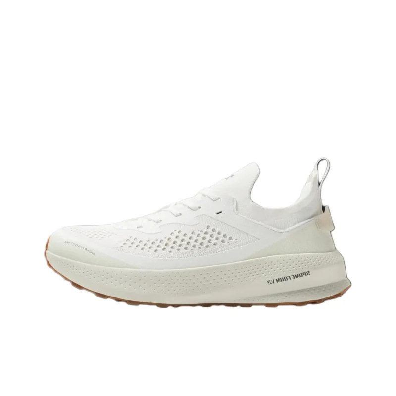 ZARA Wear-Resistant Low-Top Running Shoes Men's White-0