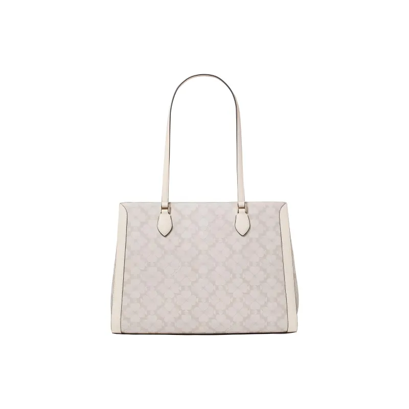 Kate Spade PVC Tote Bag, Shopping Bag, Handbag, Shoulder Bag Women's Dark Beige Multicolor-2
