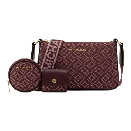 MICHAEL KORS Jet Set Travel Jacquard Shoulder Bag, Crossbody Bag Small Size Women's Fuchsia