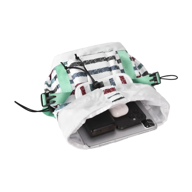 DRACONITE Polyester Student Backpack Unisex White-3
