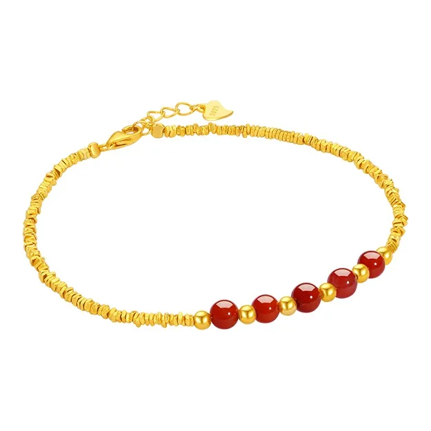 CHOW TAI SENG Agate Silver Bracelet, BFF Style Women's-0