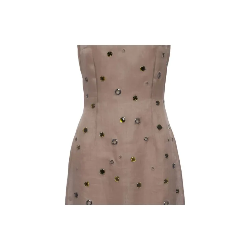 PRADA Eyelet-Embellished Sleeveless Dress-2