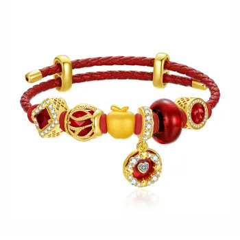 Royal Dragon Mirror Gold Bracelet Unisex