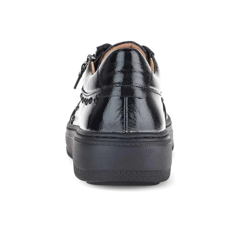 Gabor Fashion Low-Top Skateboard Shoes Women's Black-3