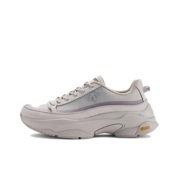 DESCENTE Dualis Anti Slip Wear Resistant Low Top Casual Shoes Unisex Light Gray