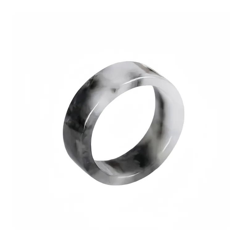 Lingxiang Yurun Glutinous Jade Jadeite Rings Unisex-0