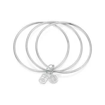 OWNCOOL 999 Fine Silver Gift Box Set Bangle Women's