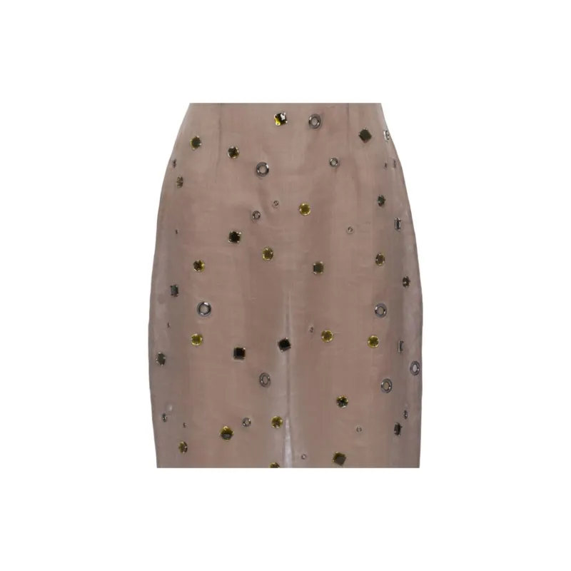 PRADA Eyelet-Embellished Sleeveless Dress-3