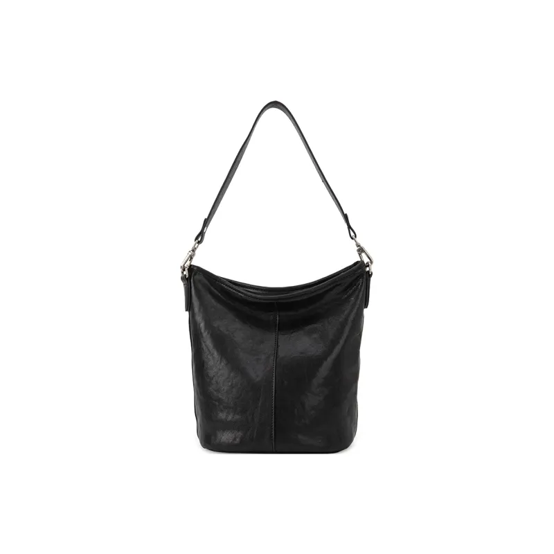 VENOF Cow Leather Portable Crossbody Bag Shoulder Bag Small Size Women's Lihai Black/Twilight Black-8