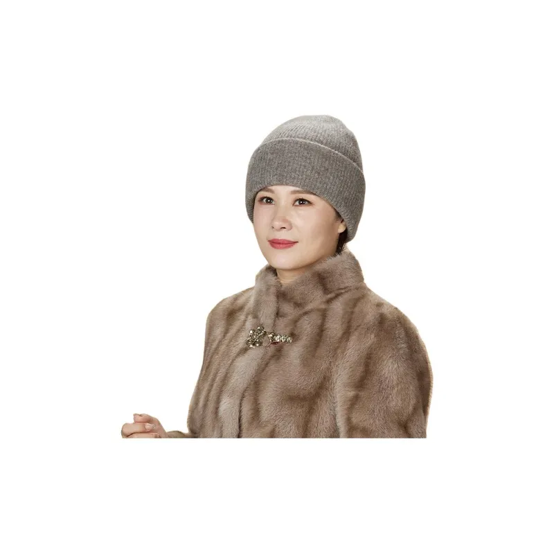 H YXIANG 34% Yak 66% Wool Beanies Women's-1