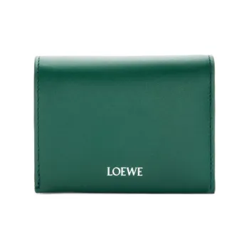 LOEWE Calfskin Wallet Men's Evergreen