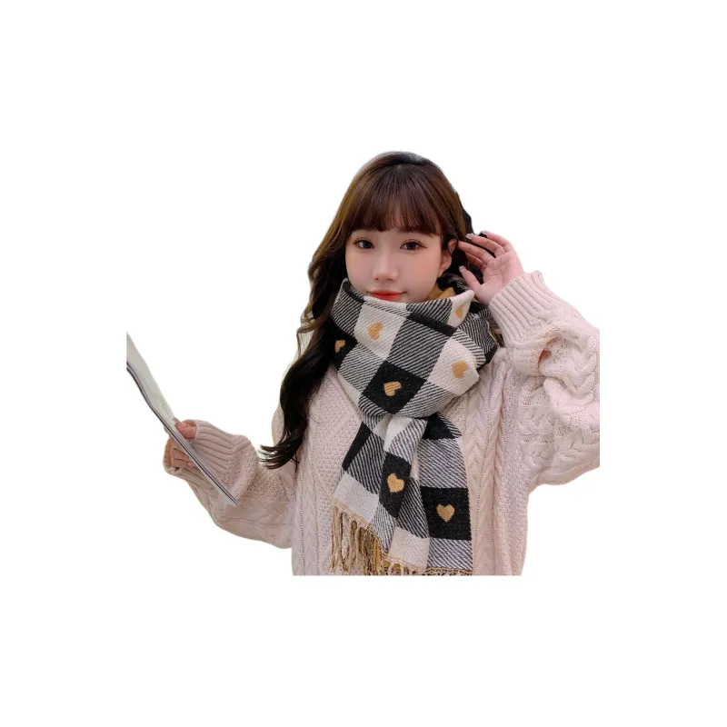 JEANSWEST Knit Scarves Unisex-5