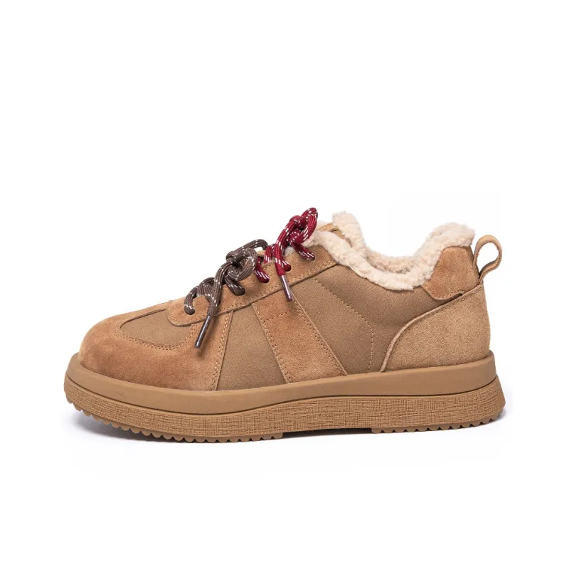 MEIZUSHENGHUI Anti Slip Wear Resistant Lightweight Warm Low Top Casual Shoes Women's-4