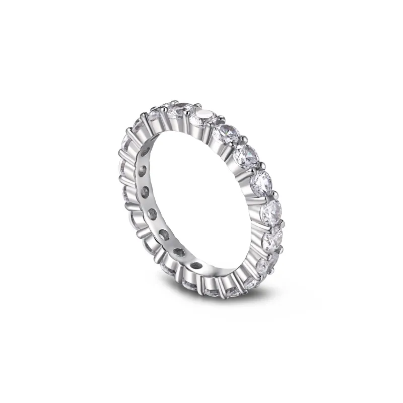 KAILEIFU 925 Sterling Silver Rings Women's Silver-0