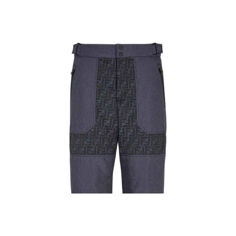 FENDI Monogram Panelled Ski Trousers-4