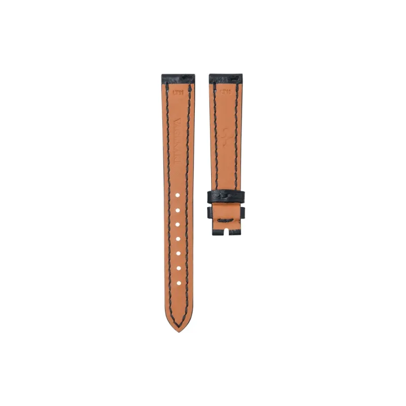 VAGENARI Watch Band Cow Leather Strap Compatibility With Ji Ji Flip 34.2mm Ref.Q2662420 Unisex-1