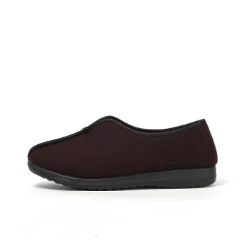 Old Meihua Casual Single Shoes Women's Burgundy