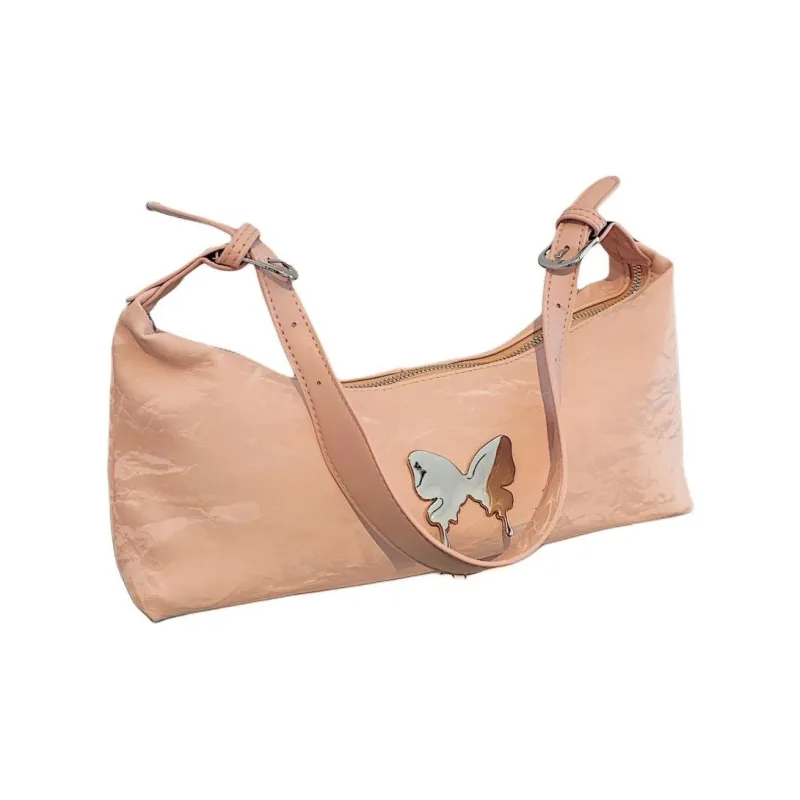 Yalu PU Handbag Shoulder Bag Crossbody Bag Women's Ecru/Black/Pink/Khaki-8