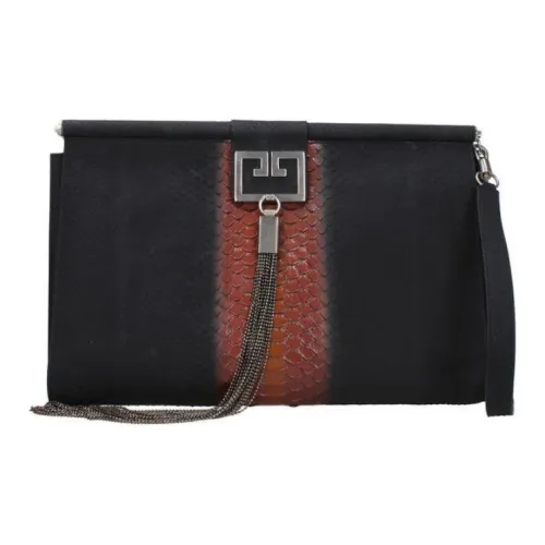 GIVENCHY Leather Clutch Women's Black