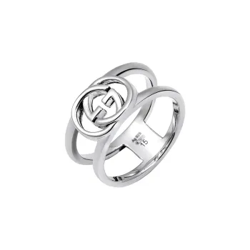 GUCCI 925 Sterling Silver Rings Unisex Silver