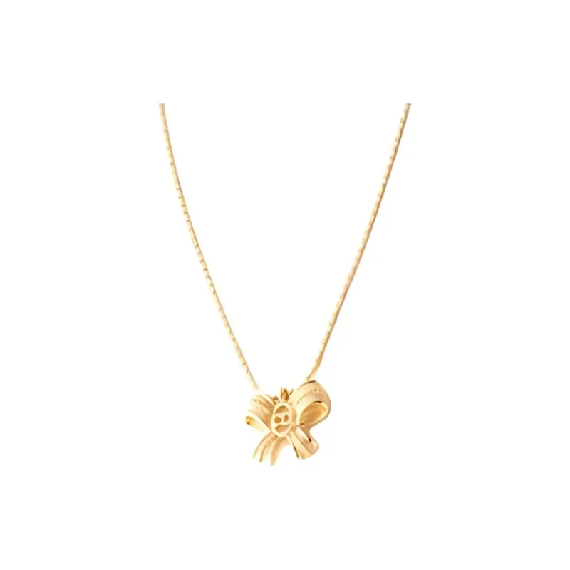 DIOR Rhinestone Necklaces Women's Gold-0