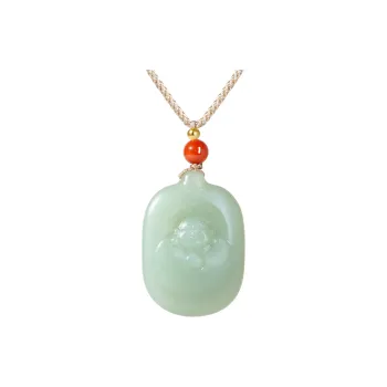 JIAHAOJADE Necklaces Green Jade Unisex