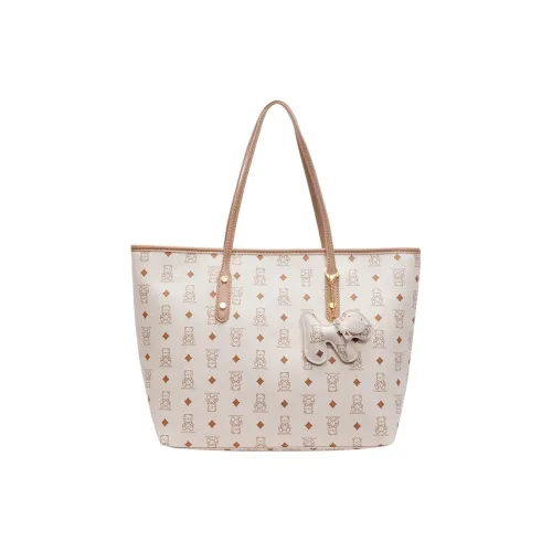 LUVISTRUE PU Handbag Shoulder Bag Large Size Women's Black/Brown/White/Pink
