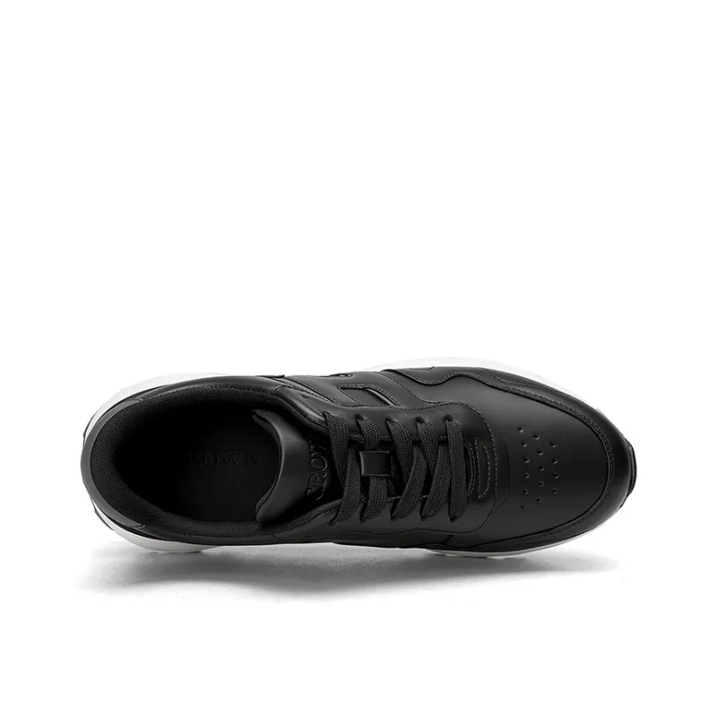 CROWN Low Top Casual Shoes Men's Black-2