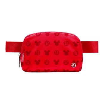 Lululemon × Disney Collaboration Everywhere Recycled Polyester One Shoulder Crossbody Fanny Pack Unisex Red