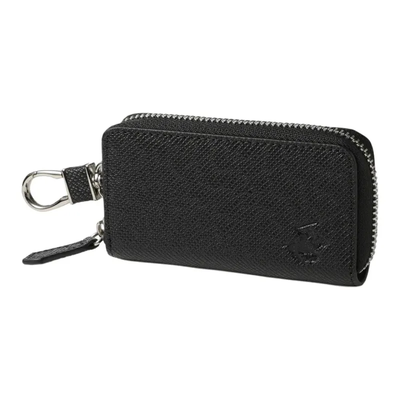 BEVERLY HILLS POLO CLUB Cow Leather Key Pouch Men's Black-1