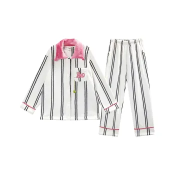 YSO Cool Cat Series Pajama Set Women's Iridescent White