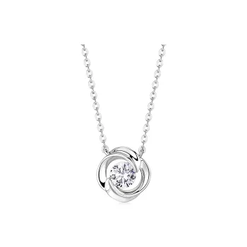 KADER 925 Sterling Silver Necklaces Women's Silver, Girlfriend