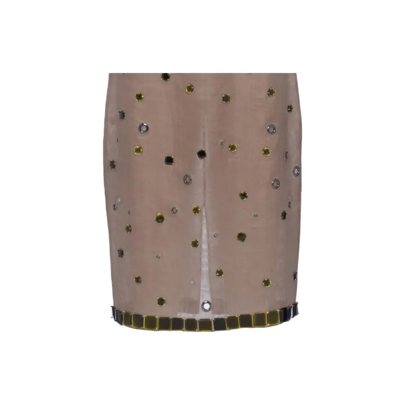 PRADA Eyelet-Embellished Sleeveless Dress-4
