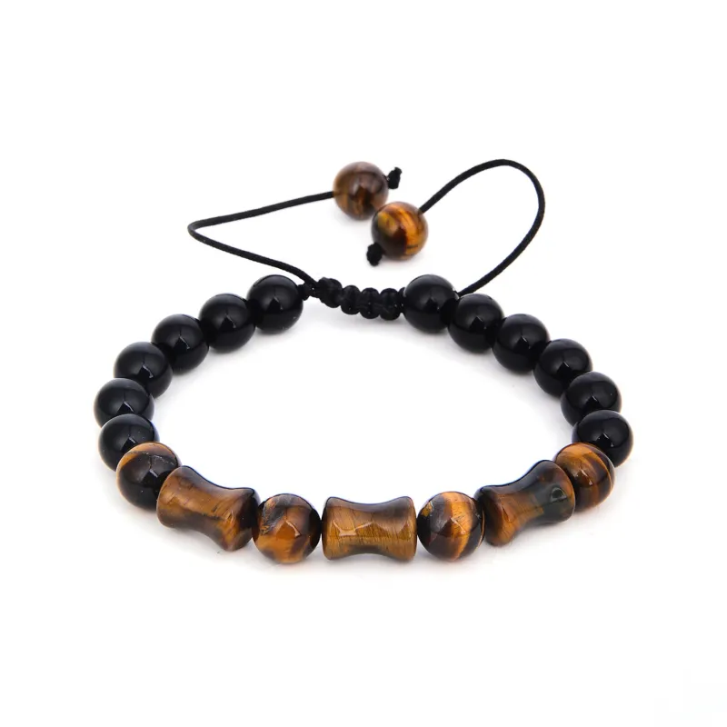 FOREVER MELODY Tiger's Eye Stone Bracelets Unisex-0