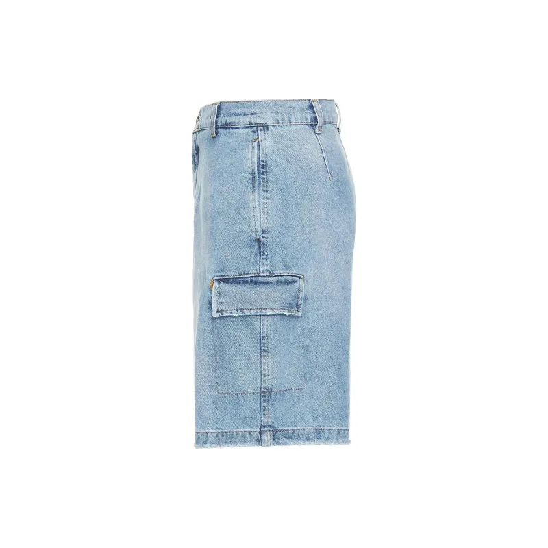 Flaneur Homme Denim Shorts Men's Light Blue-2