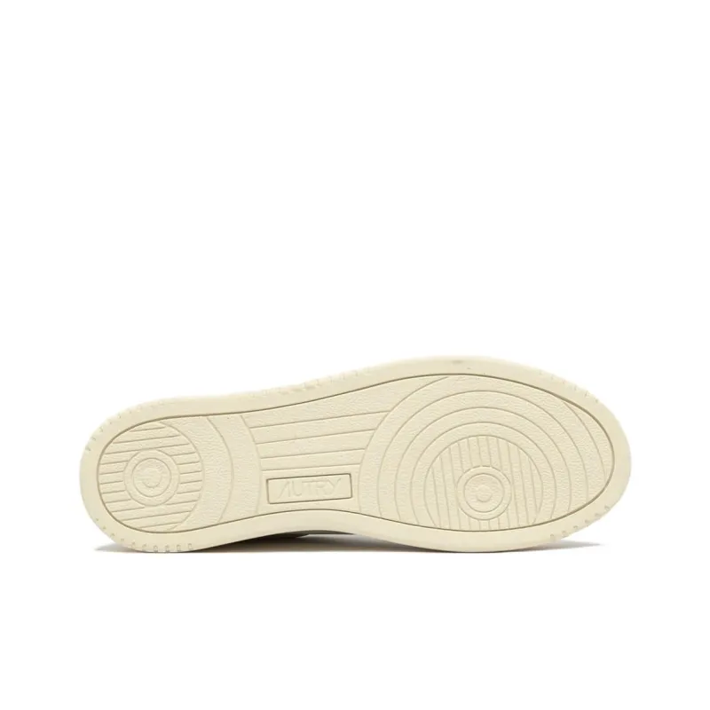AUTRY Medalist Leather Low White Covert Green Women's-4
