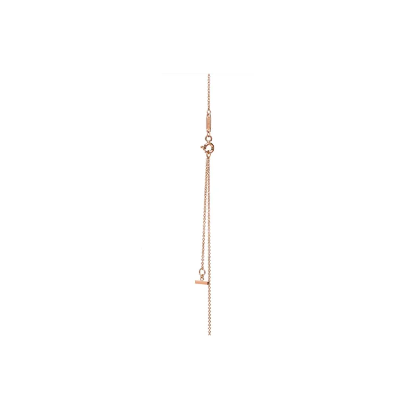 TIFFANY & CO. T 18K Rose Gold Necklaces Women's-3