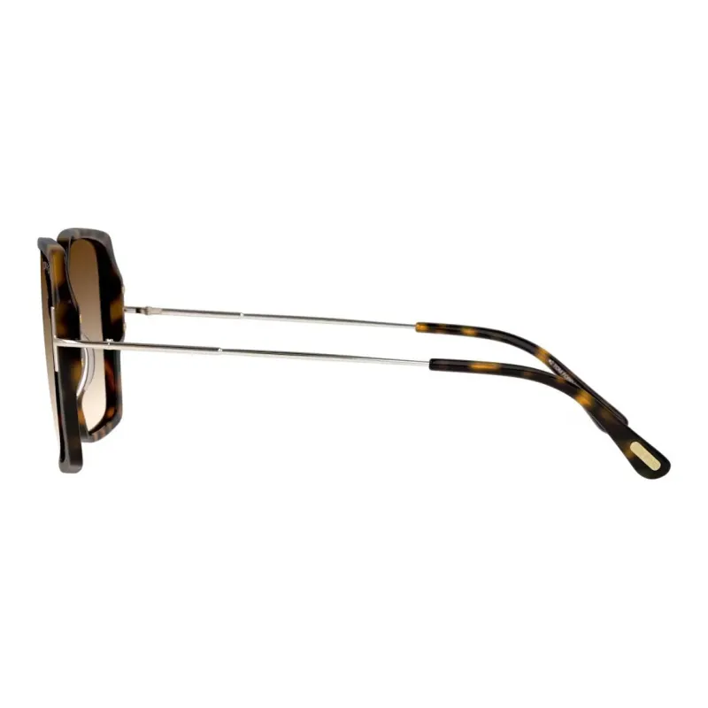 TOM FORD Acetate Square Sunglasses Women's Brown-2