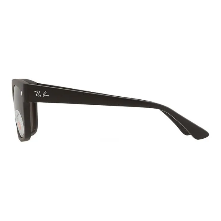RayBan Plastic Square Sunglasses Unisex Black-2