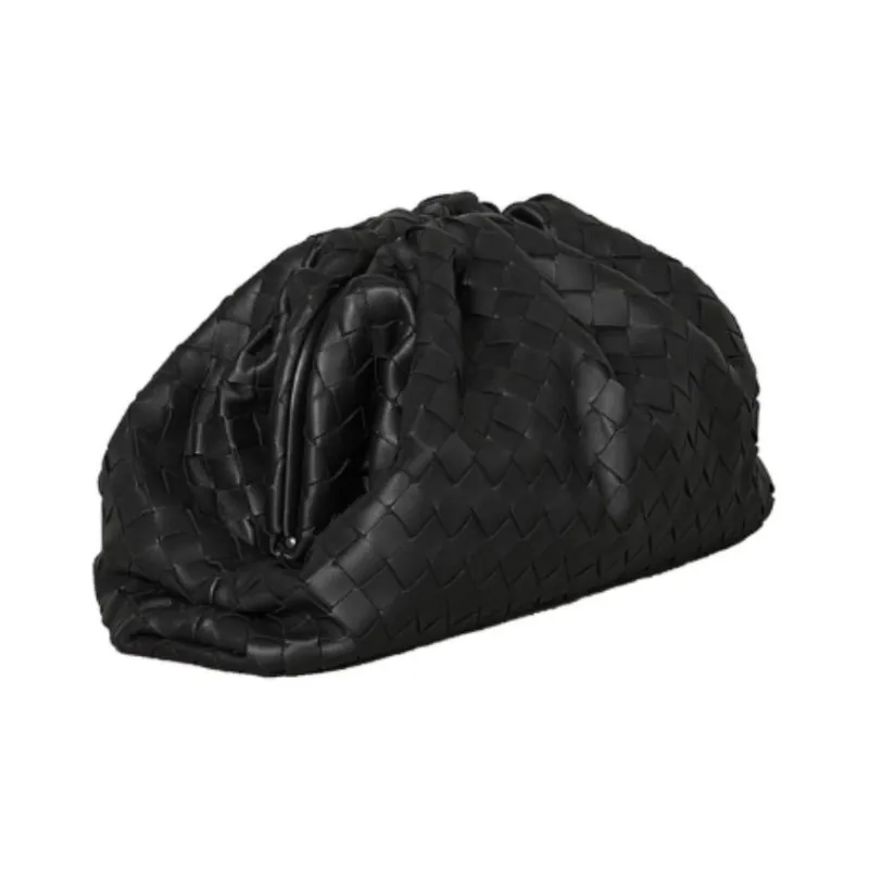 Bottega Veneta Sheepskin Clutch Women's Black-1