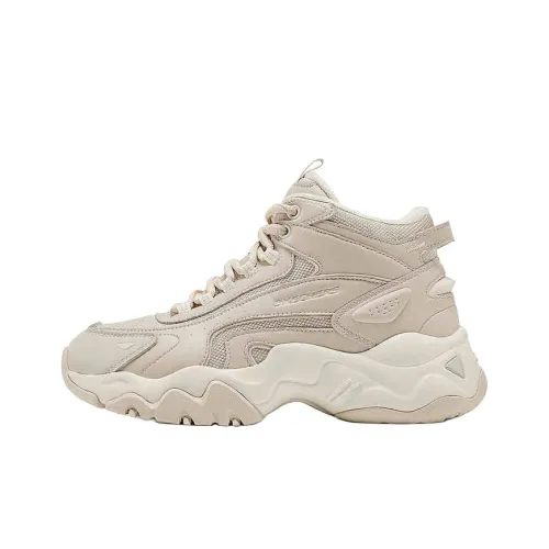 Skechers Durable Warm Mid Top Chunky Sneakers Women's Beige